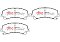 DBA Xtreme Performance Brake Pads 151.9mm x 61.5mm DB2341XP - Front