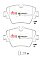 DBA Street Performance Brake Pads 129.0 / 129.0mm x 75.0- I / 70.0- Omm DB2377SP - Front