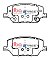 DBA Street Series Ceramic Brake Pads 140.9mm x 63.6mm DB2399SS - Front