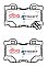 DBA Street Series Ceramic Brake Pads 99.8mm x 59.7mm DB2401SS - Rear