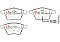 DBA Street Performance Brake Pads I:155.1;O:156.4mm x 72.8mm DB2402SP - Front