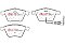 DBA Brake Kit - 4000 Series T3 Slotted & Xtreme Performance Brake Pads (2x DBA42808S + DB2402XP) DBA42808S-2402XP