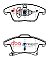 DBA Street Series Ceramic Brake Pads 155.2/155.7mm x 66.7/76.1mm DB2405SS - Front