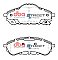 DBA Street Series Ceramic Brake Pads 148/148mm x 60.9/52.9mm DB2411SS - Rear
