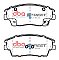 DBA Street Series Ceramic Brake Pads 126.8mm x 60.7mm DB2424SS - Front