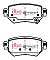 DBA Street Series Ceramic Brake Pads 104.1mm x 47.5mm DB2425SS - Rear