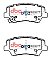 DBA Street Series Ceramic Brake Pads 132.8mm x 60mm DB2443SS - Front