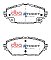 DBA Street Series Ceramic Brake Pads 141.2/141.2mm x 63.3/60.2mm DB2479SS - Front
