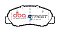 DBA Street Series Semi-Metallic Brake Pads 127.8mm x 52.3mm DB292SS - Front