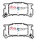DBA Street Series Ceramic Brake Pads 108.4/106.9mm x 46.1/53.7mm DB426SS - Front