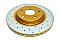 DBA Street Series En-Shield and X-GOLD Brake Disc 296mm x 28mm Kangaroo Paw DBA2709EX - Front