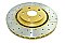 DBA Street Series X-GOLD Brake Disc 328mm x 28mm Kangaroo Paw DBA2734X - Front