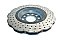 DBA 4000 series XD Brake Disc 310mm x 22mm Kangaroo Paw DBA42809WSLVXD - Rear