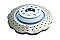 DBA 4000 series XD Brake Disc 310mm x 22mm Kangaroo Paw DBA42809WSLVXD - Rear