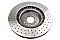 DBA disc brake 4000 series Drilled Brake Disc 350mm x 30mm Kangaroo Paw DBA43342XD - Front