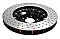 DBA 5000 series Crossed Drilled & Dimpled Black Hat Brake Disc 380mm x 31.6mm Kangaroo Paw DBA52166BLKXD - Front