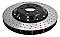 DBA 5000 series Crossed Drilled & Dimpled Black Hat Brake Disc 380mm x 31.6mm Kangaroo Paw DBA52166BLKXD - Front