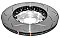 DBA 5000 series T3 Slotted Silver Hat Brake Disc 360mm x 30mm DBA52280SLVS - Front