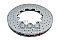 DBA 5000 series Crossed Drilled, Slotted & Dimpled Rotor Only Brake Disc 360mm x 36mm Kangaroo Paw DBA52690.1XD