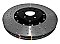 DBA 5000 series Crossed Drilled & Dimpled Black Hat Brake Disc 330mm x 25mm Kangaroo Paw DBA52165BLKXD - Rear