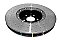 DBA 5000 series Crossed Drilled & Dimpled Black Hat Brake Disc 380mm x 36mm Kangaroo Paw DBA52774BLKXD - Front
