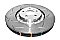DBA 5000 series T3 Slotted Silver Hat Brake Disc 380mm x 36mm Kangaroo Paw DBA52774SLVS - Front