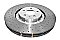 DBA 5000 series Crossed Drilled & Dimpled Silver Hat Brake Disc 380mm x 36mm Kangaroo Paw DBA52774SLVXD - Front