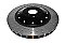 DBA 5000 series Crossed Drilled & Dimpled Black Hat Brake Disc 385mm x 36mm Kangaroo Paw DBA52778BLKXD - Front