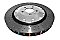 DBA 5000 series Crossed Drilled & Dimpled Silver Hat Brake Disc 385mm x 36mm Kangaroo Paw DBA52778SLVXD - Front