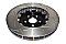 DBA 5000 series T3 Slotted Black Hat Brake Disc 380mm x 34mm Kangaroo Paw DBA52788BLKS - Front