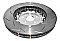 DBA 5000 series T3 Slotted Silver Hat Brake Disc 380mm x 34mm Kangaroo Paw DBA52788SLVS - Front