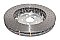 DBA 5000 series Crossed Drilled & Dimpled Silver Hat Brake Disc 380mm x 34mm Kangaroo Paw DBA52788SLVXD - Front