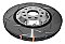 DBA 5000 series T3 Slotted Silver Hat Brake Disc 345mm x 30mm Kangaroo Paw DBA52808V2SLVS - Front