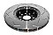 DBA 5000 series T3 Slotted Black Hat Brake Disc 345mm x 30mm Kangaroo Paw DBA52808V2BLKS - Front