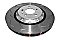 DBA 5000 series T3 Slotted Silver Hat Brake Disc 345mm x 30mm Kangaroo Paw DBA52832SLVS - Front