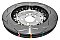 DBA 5000 series T3 Slotted Silver Hat Brake Disc 365mm x 34mm Kangaroo Paw DBA52834SLVS - Front