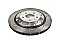 DBA 5000 series T3 Slotted Silver Hat Brake Disc 330mm x 22mm Kangaroo Paw DBA52835SLVS - Rear
