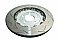 DBA 5000 series T3 Slotted Silver Hat Brake Disc 330mm x 22mm Kangaroo Paw DBA52841SLVS - Rear