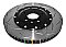 DBA 5000 series T3 Slotted Black Hat Left Hand Brake Disc 332mm x 32mm Vented DBA52908BLKLS - Front
