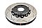 DBA 5000 series T3 Slotted Black Hat Brake Disc 324mm x 30mm Kangaroo Paw DBA5928BLKS - Front