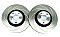 Rear Grooved Brake Discs 310 mm to fit Audi A3 (8P1) Cupra / Seat / Skoda / VW and others