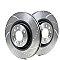 Rear Dimpled and Grooved Brake Discs 286 mm to fit Audi TT (8J3)