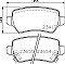Rear Mintex Car Brake Pads to fit Vauxhall