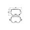 Tesla Model 3 Performance OEM Quality Rear Brake Pads Set