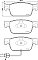 Front Mintex Car Brake Pads MDB3871