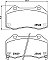 Front Mintex Car Brake Pads MDB4018 to fit Mazda Abarth Brembo