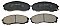 Genuine OEM Quality Brake Pads Set NP2528