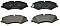 Genuine OEM Quality Brake Pads Set NP2537