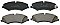 Genuine OEM Quality Brake Pads Set NP2705