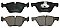 Genuine OEM Quality Brake Pads Set NP2714